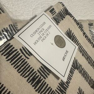 Modern Black and Cream Pillow Cover - 20x20